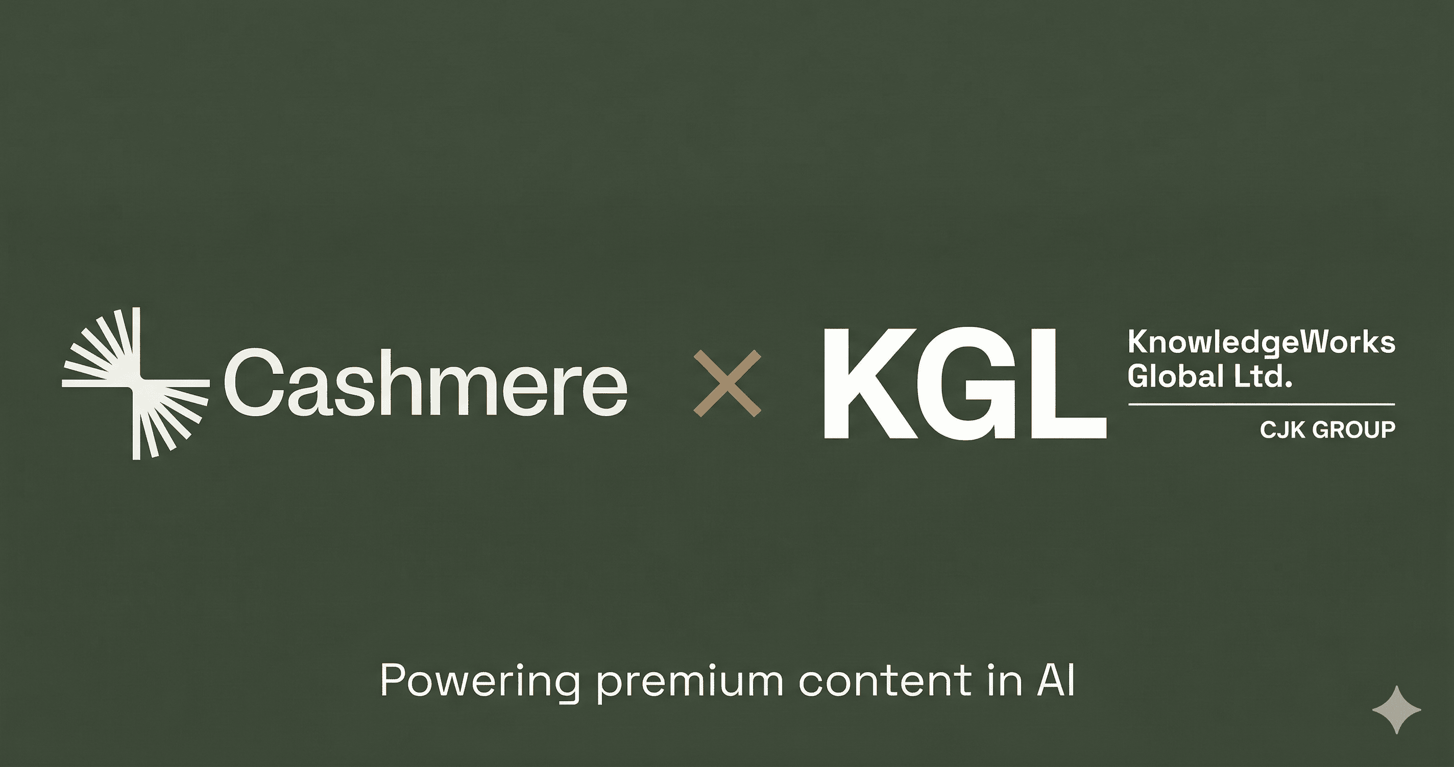 Cashmere Partners with KGL